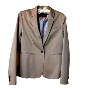 Banana Republic Sz 4 tan blazer, lined, professional single-breasted